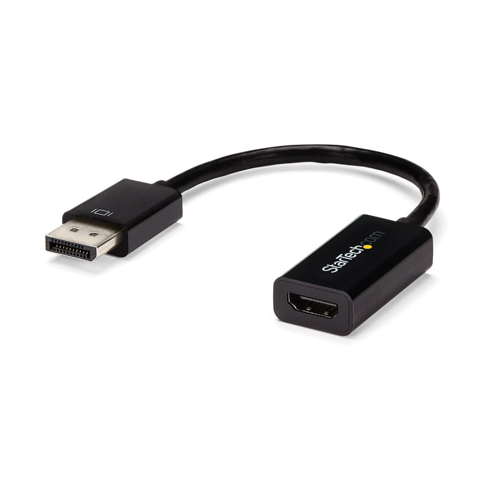 StarTech.com Conversor de Vídeo DisplayPort a HDMI con Audio – Adaptador Activo DP 1.2 para Ordenadores de Sobremesa/Laptops – 4K @ 30Hz - Vídeo conversor - DisplayPort - HDMI - para P/N: DKM30CHDPD, DKM30CHDPDUE, SV231QDPU34K, TB3CDK2DP, TB3CDK2DPUE, TB3DKM2DPL · DP2HD4KS