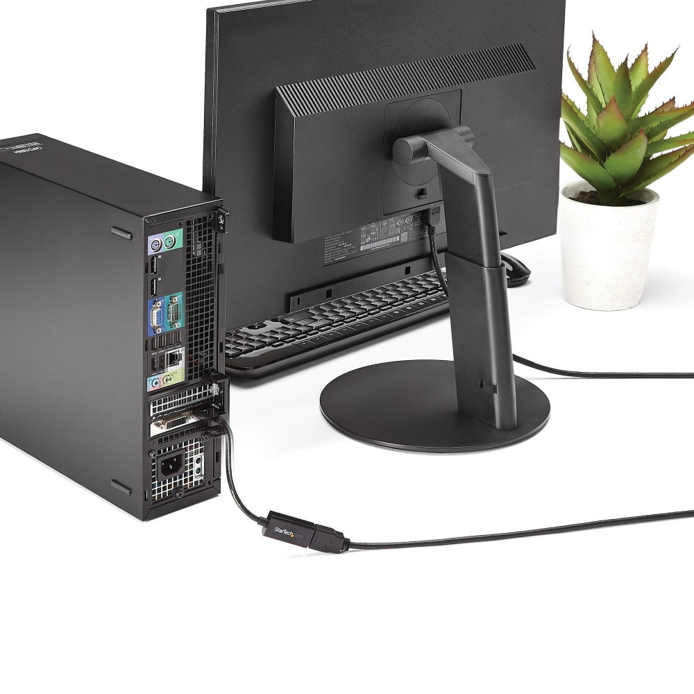 StarTech.com Conversor de Vídeo DisplayPort a HDMI con Audio – Adaptador Activo DP 1.2 para Ordenadores de Sobremesa/Laptops – 4K @ 30Hz - Vídeo conversor - DisplayPort - HDMI - para P/N: DKM30CHDPD, DKM30CHDPDUE, SV231QDPU34K, TB3CDK2DP, TB3CDK2DPUE, TB3DKM2DPL · DP2HD4KS