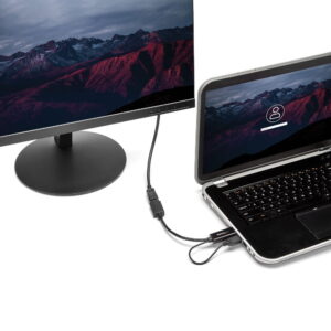 StarTech.com 4K 30Hz HDMI to DisplayPort Video Adapter w/ USB Power - 6 in - HDMI 1.4 (Male) to DP 1.2 (Female) Active Monitor Converter (HD2DP) - Cable adaptador - HDMI, USB (solo alimentación) macho a DisplayPort hembra - 25.5 cm - negro - activo, admite 4K30Hz (3840 x 2160) - para P/N: SV211HDUC, SV221HUC4K · HD2DP