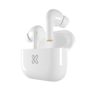 Klip Xtreme - True wireless earphones - Para Home audio / Para Portable electronics / Para Tablet / Para Cellular phone - Wireless - Touch - 37Hrs White · KTE-050WH