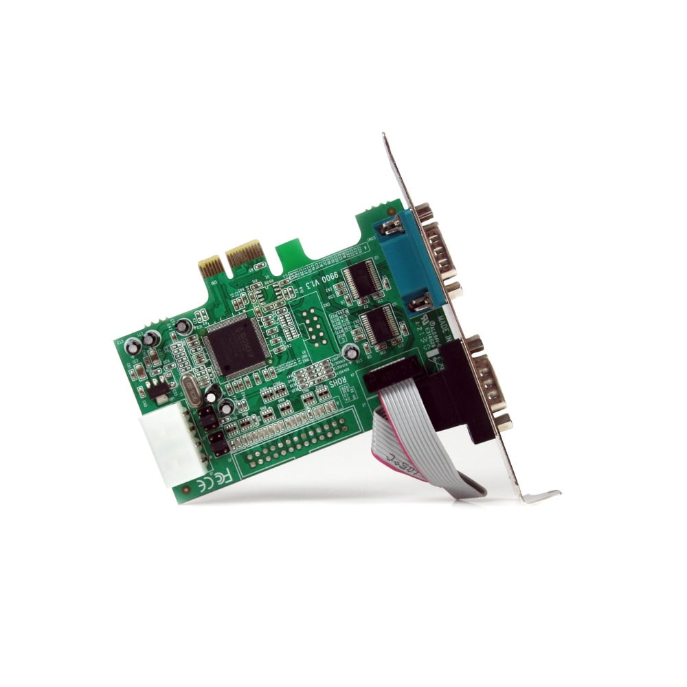 StarTech.com Tarjeta PCI Express Adaptadora Serie RS232 DB9 de 2 Puertos UART16550 - Tarjeta PCIe Controladora de Host Serial RS232 - Tarjeta de Expansión - Windows y Linux (PEX2S553) - Adaptador serie - PCIe perfil bajo - RS-232 x 2 - para P/N: BNDTB10GI, BNDTB210GSFP, BNDTB310GNDP, BNDTB410GSFP, BNDTB4M2E1, BNDTBUSB3142 · PEX2S553
