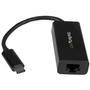 StarTech.com USB C to Gigabit Ethernet Adapter - Black - USB 3.1 to RJ45 LAN Network Adapter - USB Type C to Ethernet (US1GC30B) - Adaptador de red - USB-C - Gigabit Ethernet - negro - para P/N: HB30C3A1CFB, HB30C3A1CFS, TB33A1C · US1GC30B