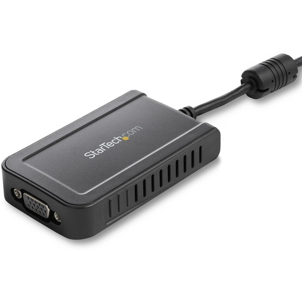 StarTech.com Adaptador de Vídeo Externo USB a VGA - Cable Conversor - Tarjeta Gráfica Externa - Hembra HD15 - Macho USB A - 1920x1200 - Adaptador USB / VGA - Conforme a la TAA - USB (M) a HD-15 (VGA) (H) - USB 2.0 - 50 cm - admite 1920x1200 (WUXGA) - gris - para P/N: MXT101MM · USB2VGAE3
