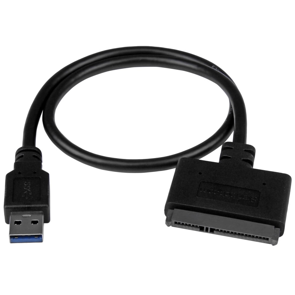 StarTech.com Cable adaptador USB 3.1 (10 Gbps) a SATA para unidades de disco - Controlador de almacenamiento - 2.5" - SATA 6Gb/s - USB 3.1 (Gen 2) - negro · USB312SAT3CB
