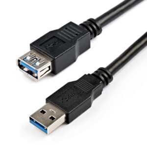 StarTech.com Cable USB 3.0 de 2m Extensor Alargador - USB A Macho a Hembra - Cable alargador USB - USB Tipo A (H) a USB Tipo A (M) - USB 3.0 - 2 m - negro - para P/N: HB30A4AIB, SV211DPUA4K, SV211HDUA4K, USB2001EXT2NA, USB2002EXT2NA, USB2004EXT2NA · USB3SEXT2MBK