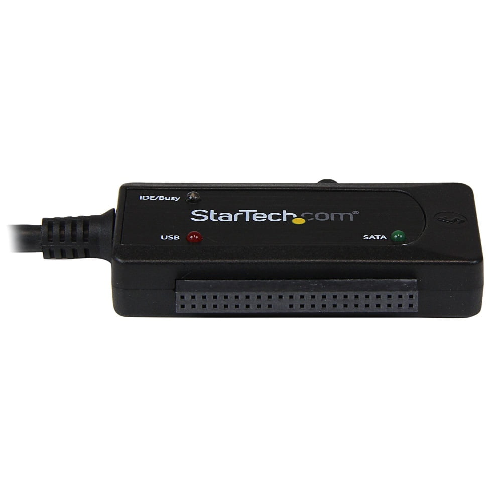 StarTech.com Adaptador Convertidor SATA IDE 2,5 3,5 a USB 3.0 Super Speed para Disco Duro HDD - Serial ATA USB A - Controlador de almacenamiento - ATA / SATA - USB 3.0 - negro - para P/N: PEXUSB3S42V, PEXUSB3S44V · USB3SSATAIDE