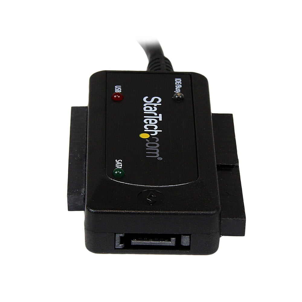 StarTech.com Adaptador Convertidor SATA IDE 2,5 3,5 a USB 3.0 Super Speed para Disco Duro HDD - Serial ATA USB A - Controlador de almacenamiento - ATA / SATA - USB 3.0 - negro - para P/N: PEXUSB3S42V, PEXUSB3S44V · USB3SSATAIDE