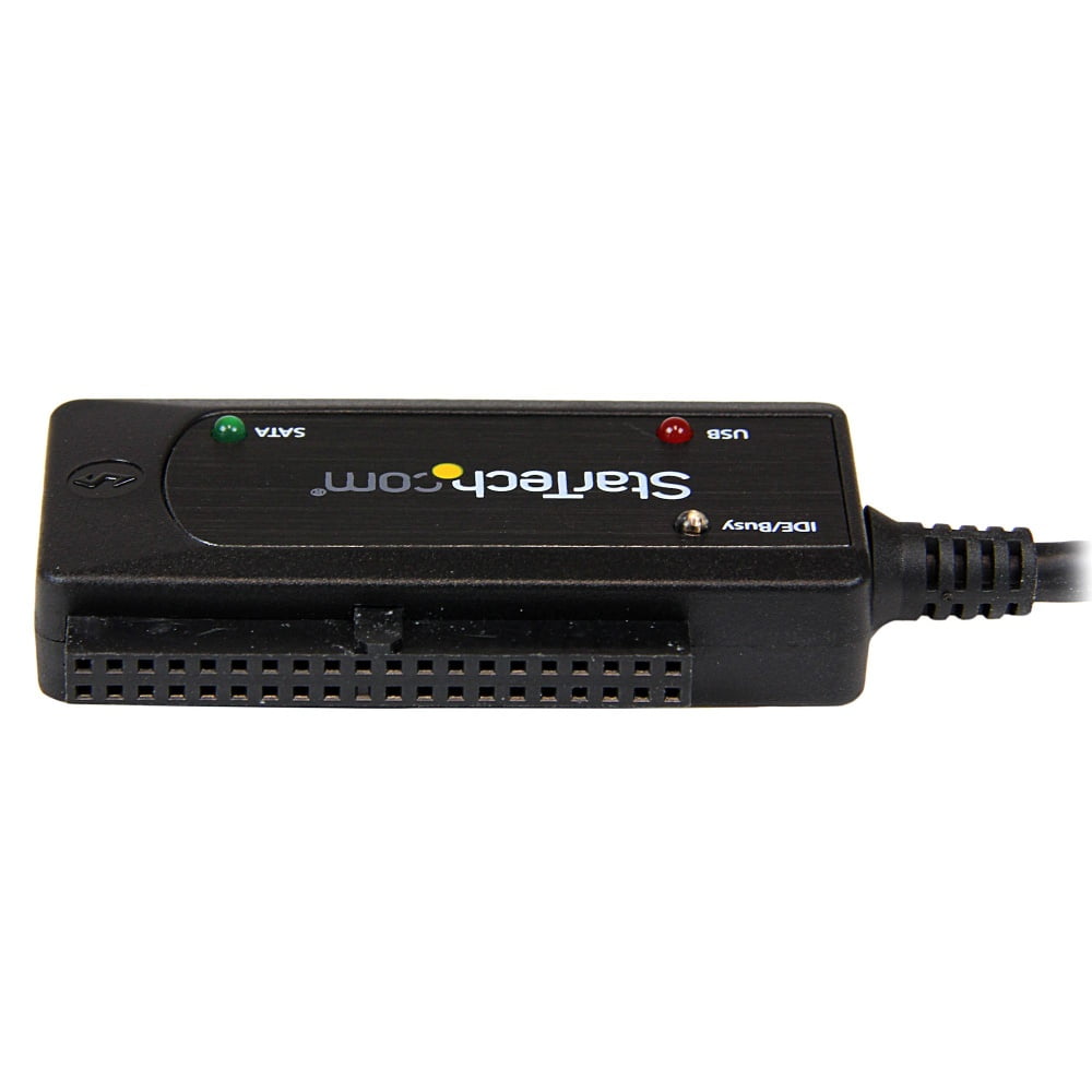 StarTech.com Adaptador Convertidor SATA IDE 2,5 3,5 a USB 3.0 Super Speed para Disco Duro HDD - Serial ATA USB A - Controlador de almacenamiento - ATA / SATA - USB 3.0 - negro - para P/N: PEXUSB3S42V, PEXUSB3S44V · USB3SSATAIDE