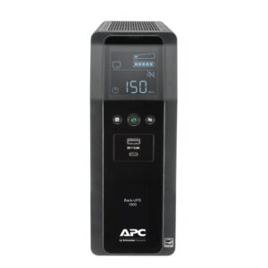 APC Back-UPS Pro, 10 salidas, 2 puertos USB de carga, RJ-45, LCD, AVR, 1500 VA, 900 W, 120 V · BR1500M2-LM
