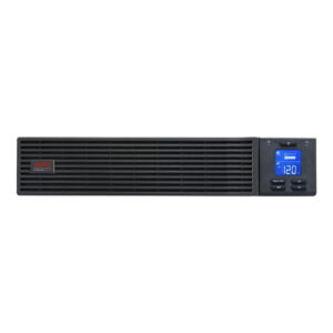 APC Easy UPS On-Line SRV RM, 4 salidas (NEMA 5-20R), rack 2U con kit del riel, LCD, 2000 VA, 1600 W, 120 V · SRV2KRARK