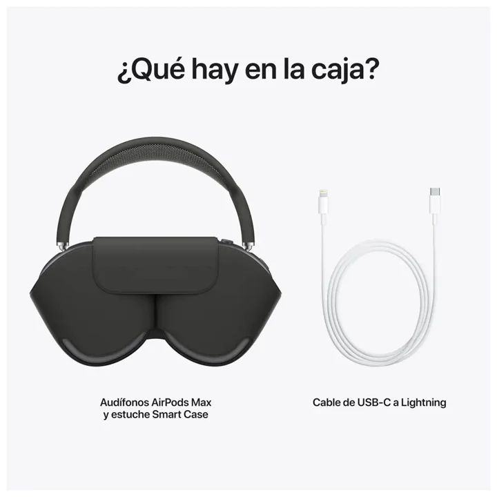 Apple AirPods Max - Auriculares con diadema con micro - tamaño completo - Bluetooth - inalámbrico - cancelación de sonido activo - gris espacio · MGYH3AM/A