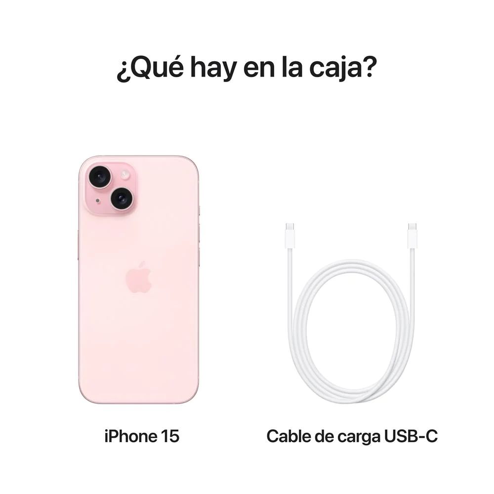 Apple iPhone 15 - Smartphone - iOS - 128 GB - Pink - Touch · MTP13BE/A