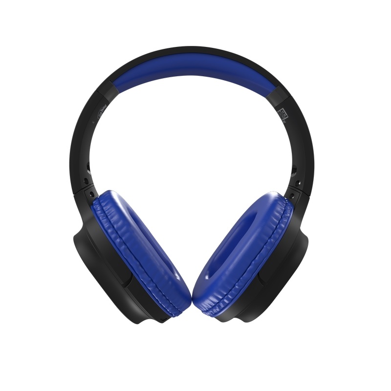 Xtech Edición Capitán América, Audífonos para niños con micrófono, Inalámbrico Bluetooth, 3.5mm, Negro/Azul · XTH-M660CA