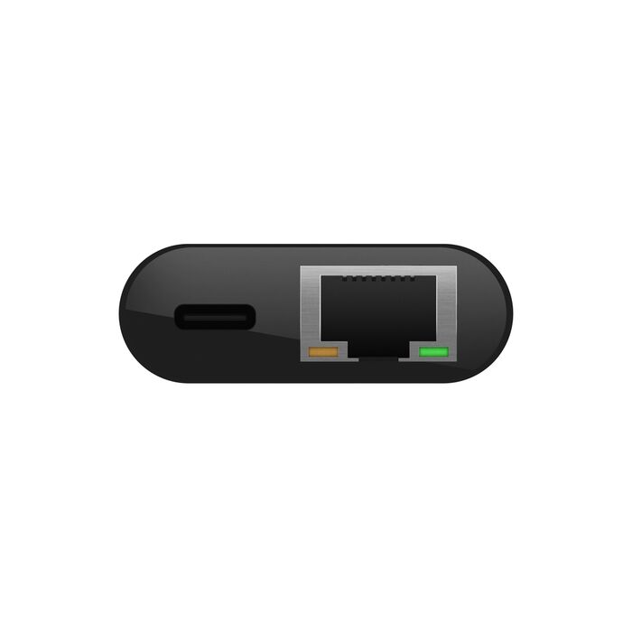 Belkin, Adaptador USB-C a Ethernet + carga · INC001btBK