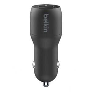 Belkin Boost Charge, Cargador de carro doble USB, 24W, 4.8A · CCB001btBK