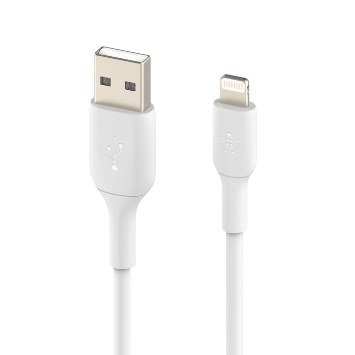 Belkin BoostCharge, Cable Lightning a USB-A, (2 m, blanco) · CAA001bt2MWH