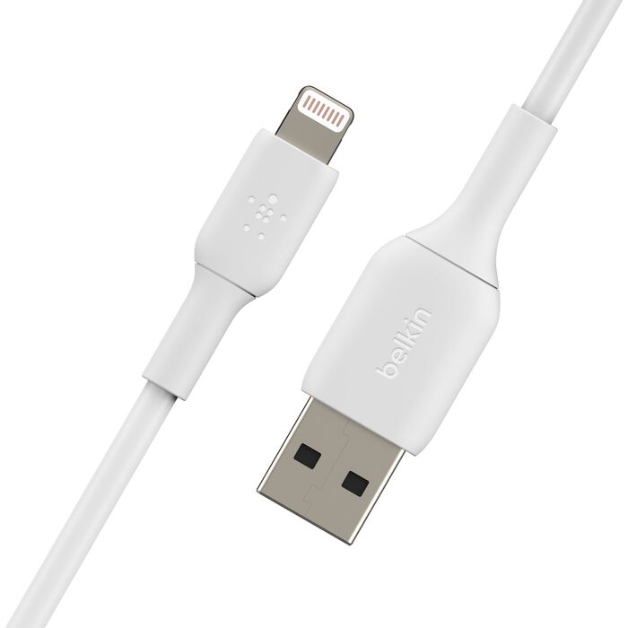 Belkin BoostCharge, Cable Lightning a USB-A, (2 m, blanco) · CAA001bt2MWH