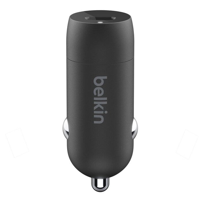 Belkin BoostCharge, Cargador de carro USB-C + cable USB-C a Lightning, 30W · CCA004bt1MBK-B5