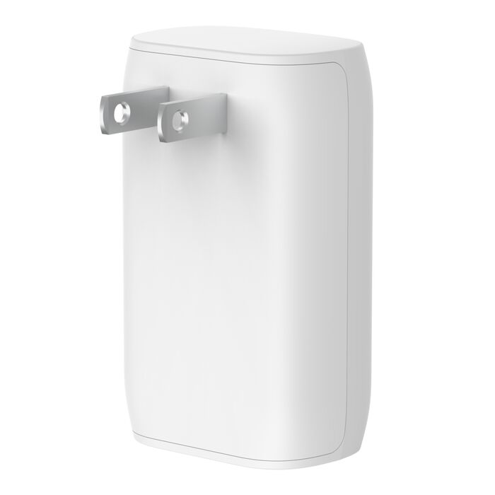 Belkin BoostCharge, Cargador de pared doble con cable Lightning a USB-C, 37 W · WCB007dq1MWH-B5