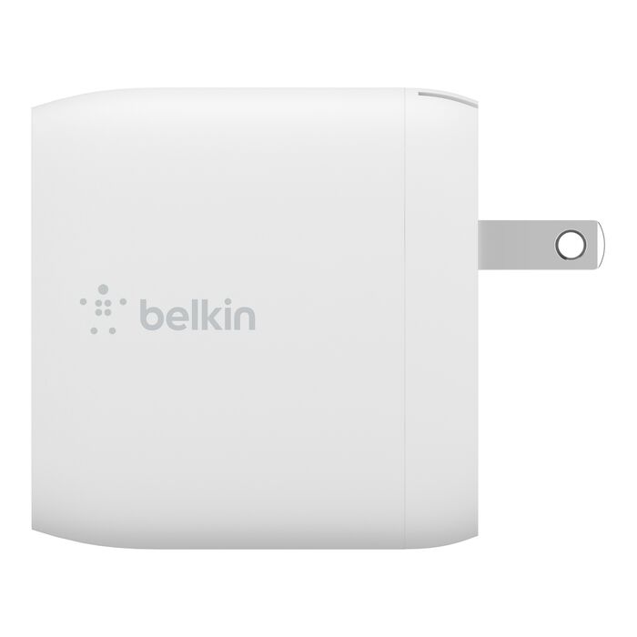 Belkin BoostCharge, Cargador doble de pared USB-A + Cable USB-A a USB-C, 24 W · WCE001dq1MWH