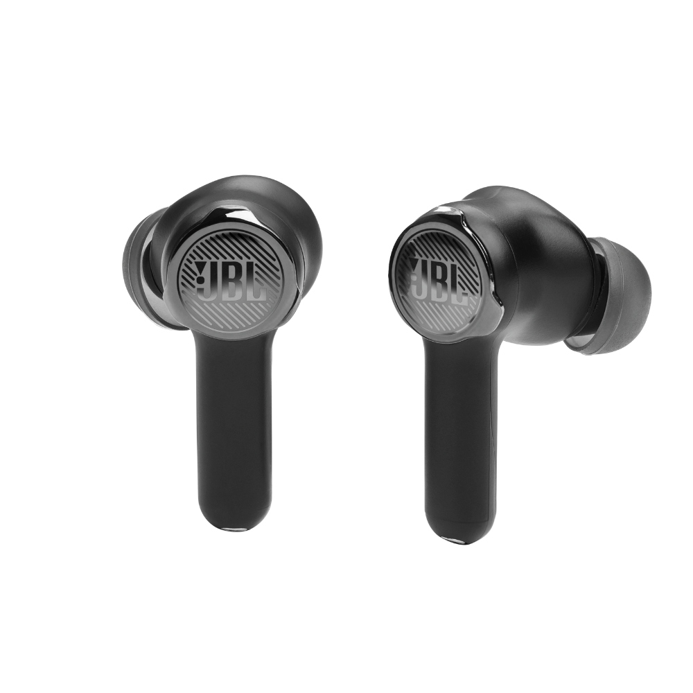 JBL Quantum TWS, Auriculares Gaming inalámbricos con micrófono, USB-C 2.4 GHz/Bluetooth, ANC, 24h (Negro) · JBLQUANTUMTWSBLKAM