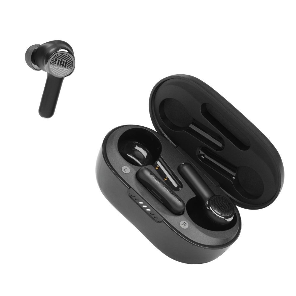 JBL Quantum TWS, Auriculares Gaming inalámbricos con micrófono, USB-C 2.4 GHz/Bluetooth, ANC, 24h (Negro) · JBLQUANTUMTWSBLKAM