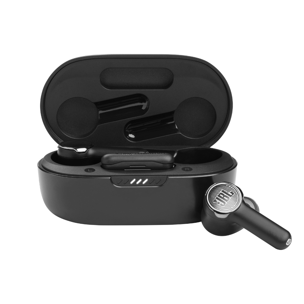 JBL Quantum TWS, Auriculares Gaming inalámbricos con micrófono, USB-C 2.4 GHz/Bluetooth, ANC, 24h (Negro) · JBLQUANTUMTWSBLKAM