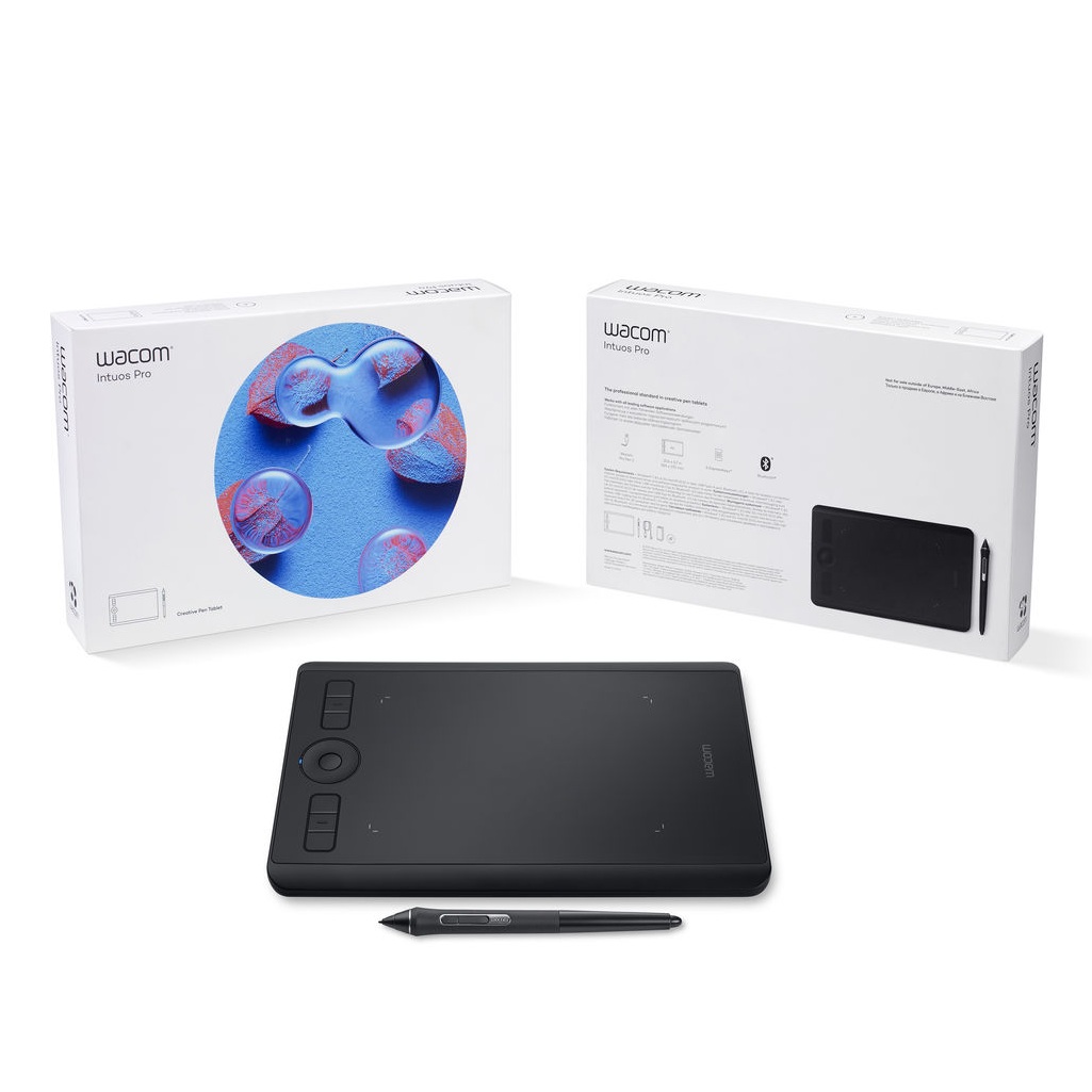 Wacom Intuos Pro Small, Tableta digital creativa USB / Bluetooth, (Pequeña) · PTH460K0
