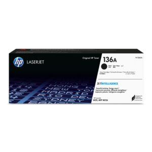 HP 136A, Cartucho de Tóner para LaserJet, Negro · W1360A