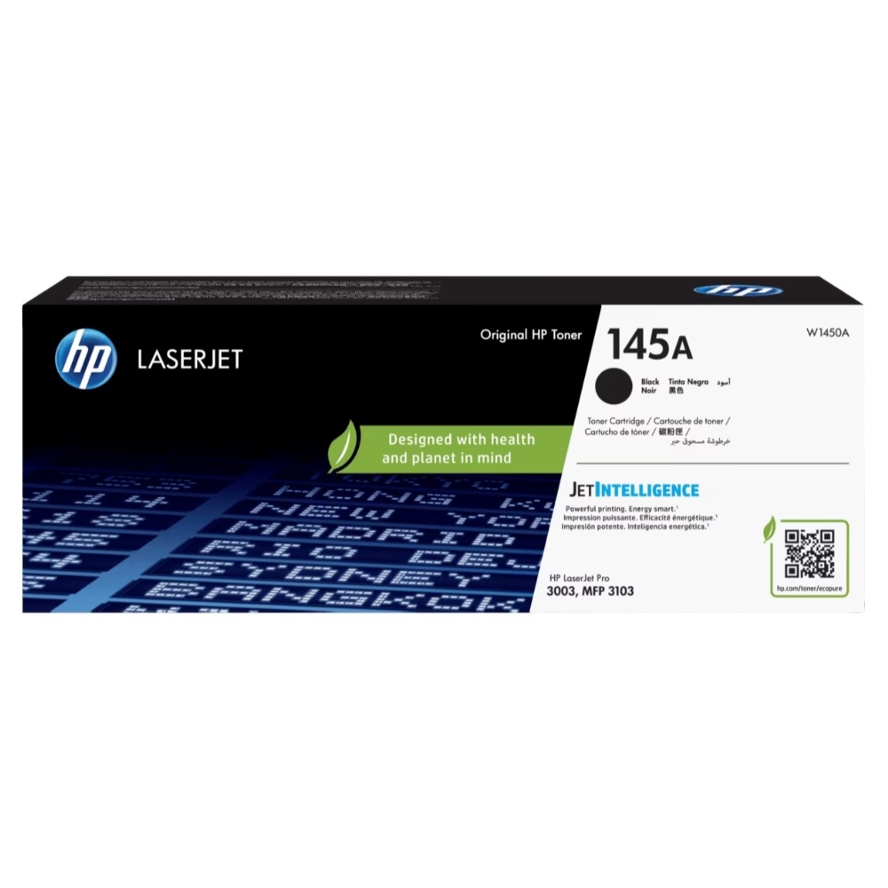 HP 145A, Cartucho de Tóner para LaserJet Pro, Negro · W1450A