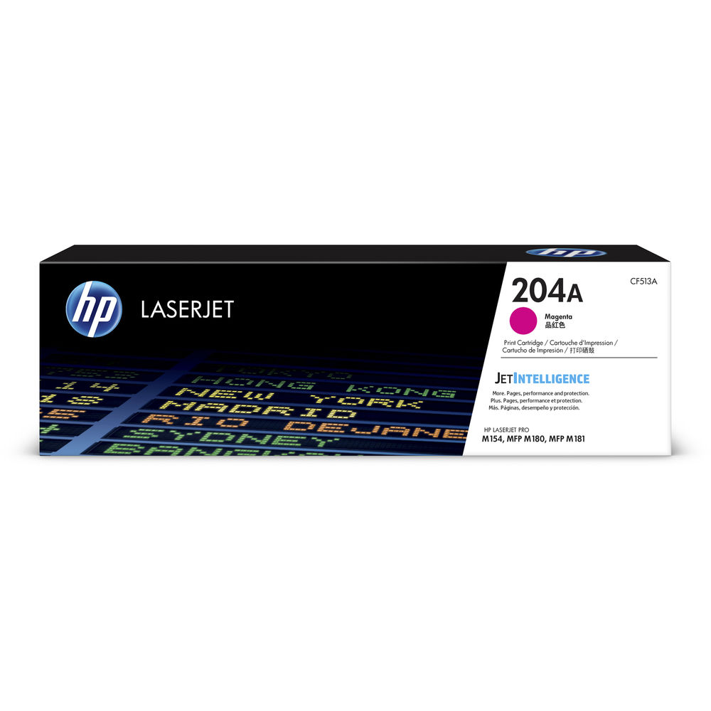HP 204A, Cartucho de tóner para Color LaserJet Pro, Magenta · CF513A