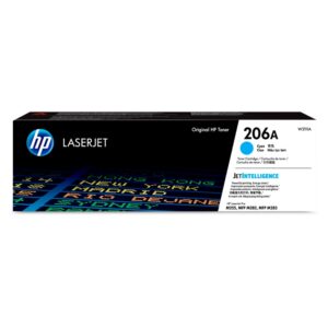 HP 206A, Cartucho de tóner para Color LaserJet Pro, Cyan · W2111A