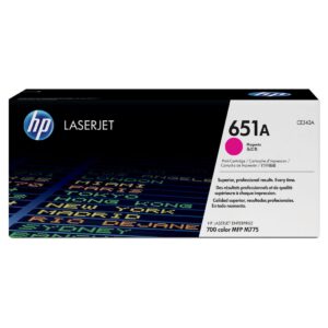 HP 651A, Cartucho de tóner para LaserJet Enterprise, Magenta · CE343A