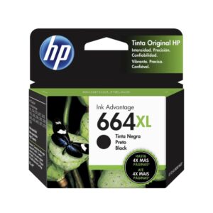 HP 664XL, Cartucho de tinta, 8.5 ml, Negro · F6V31AL