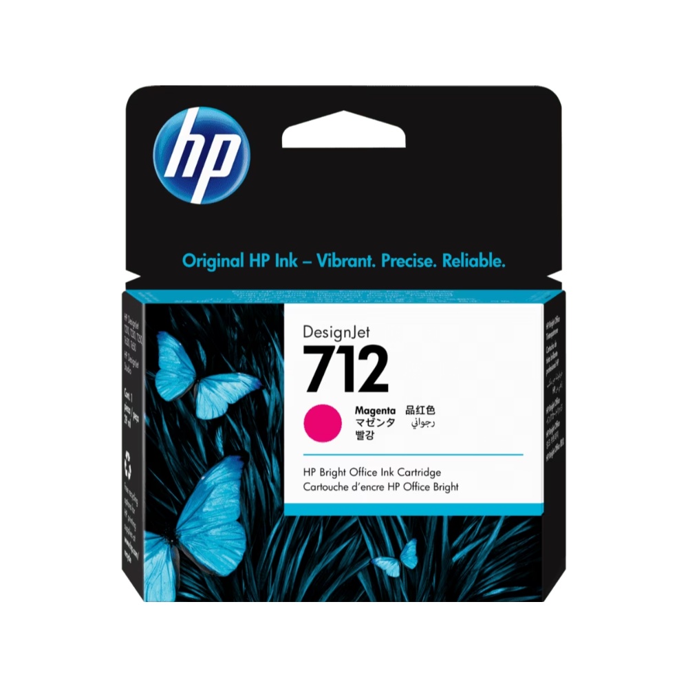 HP 712, Cartucho de tinta para DesignJet, 29 ml, Magenta · 3ED68A