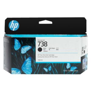 HP 738, Cartucho de tinta para DesignJet, 130 ml, Negro · 498N4A