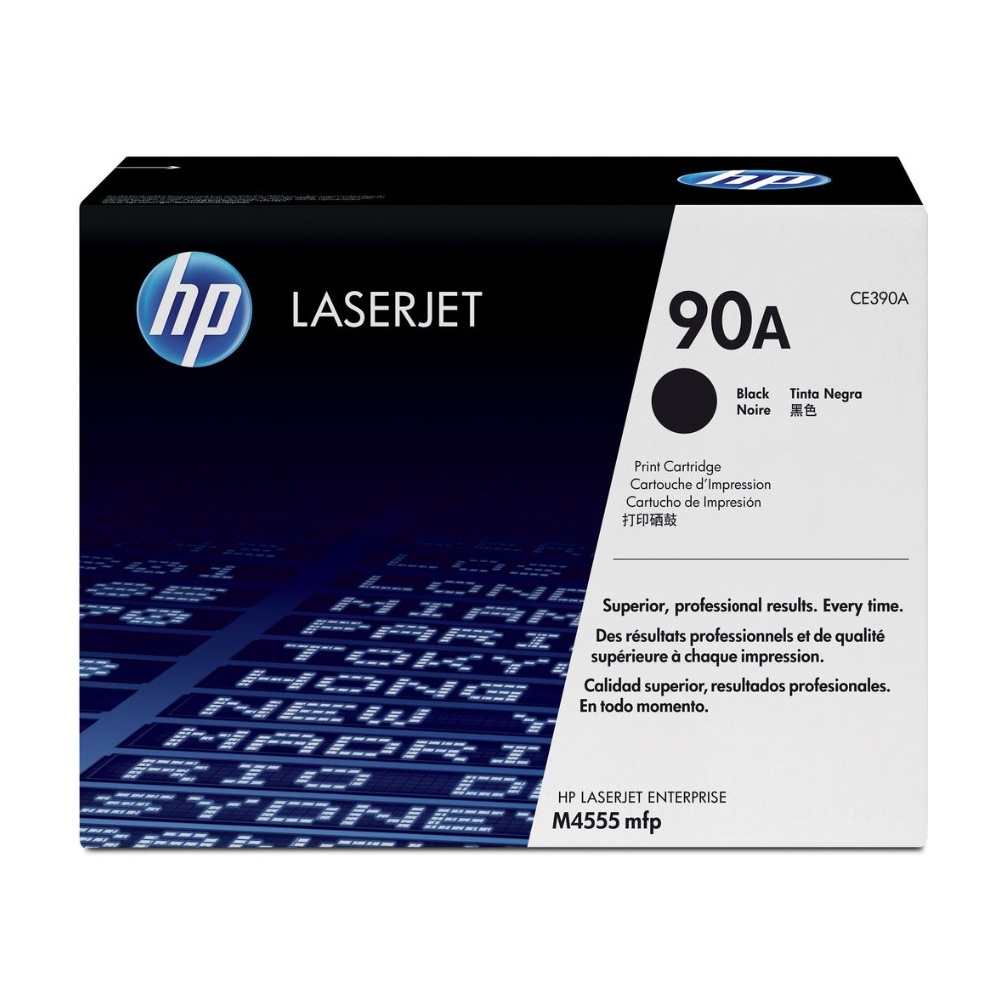 HP 90A, Cartucho de tóner para LaserJet Enterprise, Negro · CE390A