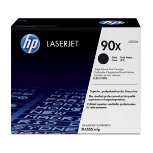 HP 90X, Cartucho de tóner de Alto Rendimiento para LaserJet Enterprise, Negro · CE390X