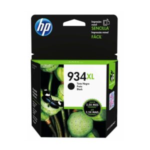 HP 934XL, Cartucho de tinta de alto rendimiento, 25.5 ml, Negro · C2P23AL