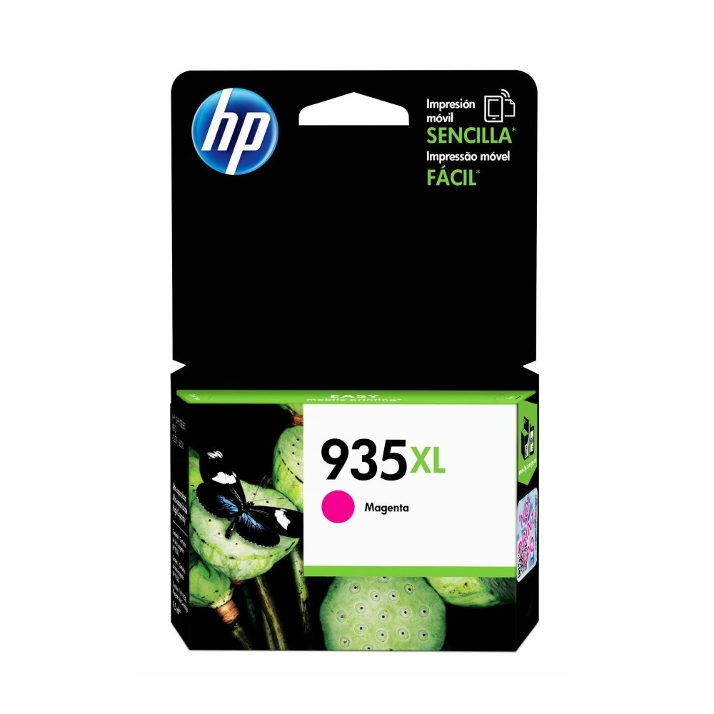 HP 935XL, Cartucho de tinta de alto rendimiento, 9.5 ml, Magenta · C2P25AL