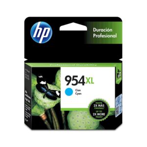 HP 954XL, Cartucho de tinta de alto rendimiento, 20 ml, Cyan · L0S62AL