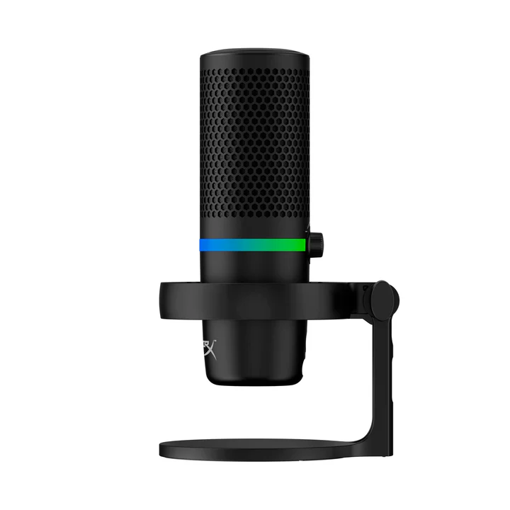 HyperX DuoCast, Micrófono USB, Anillo RGB, Negro · 4P5E2AA