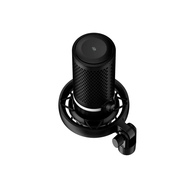 HyperX DuoCast, Micrófono USB, Anillo RGB, Negro · 4P5E2AA