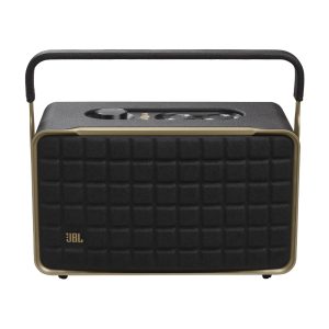 JBL Authentics 300, Altavoz inteligente portátil de diseño retro, Wi-Fi 6, Bluetooth, LAN, 8h, 100W · JBLAUTH300BLKAM