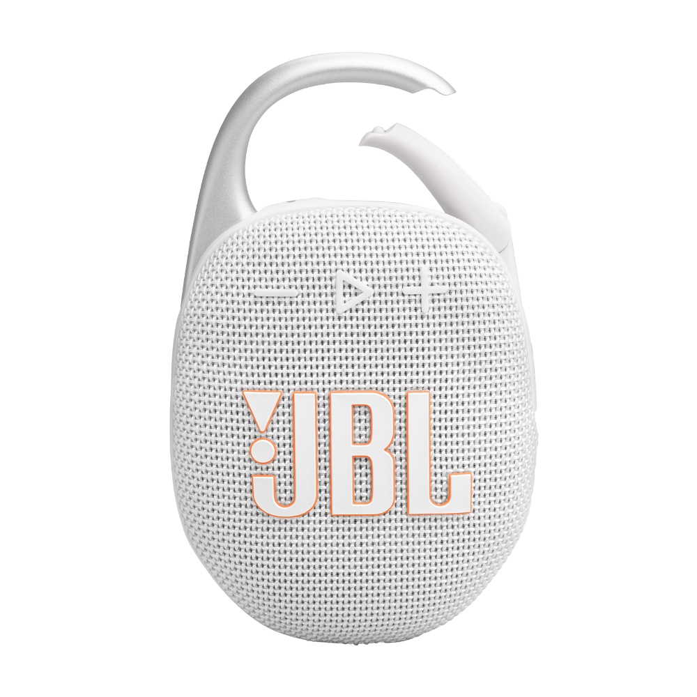 JBL Clip 5, Altavoz portátil Inalámbrico, Bluetooth, 12h (Blanco) · JBLCLIP5WHTAM