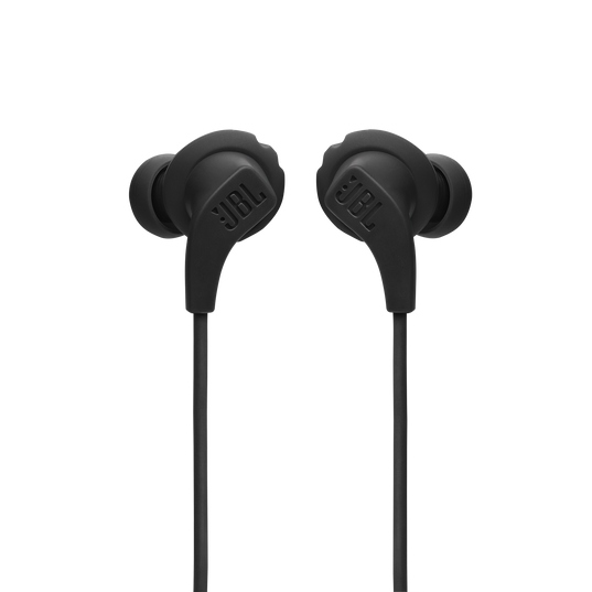 JBL Endurance Run 2, Auriculares deportivos cableados 3.5 mm con micrófono (Negro) · JBLENDURRUN2BLKAM