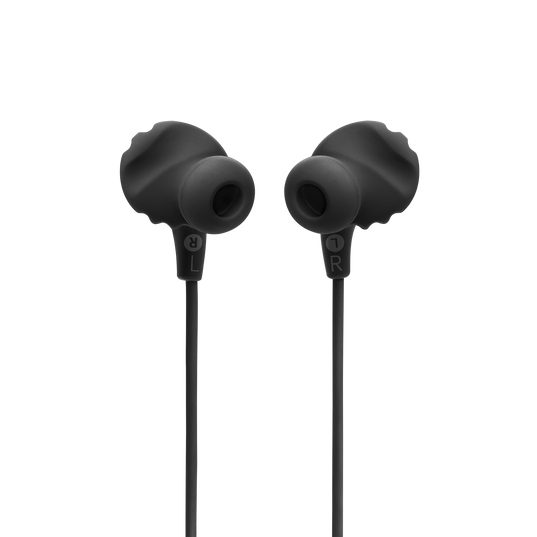 JBL Endurance Run 2, Auriculares deportivos cableados 3.5 mm con micrófono (Negro) · JBLENDURRUN2BLKAM