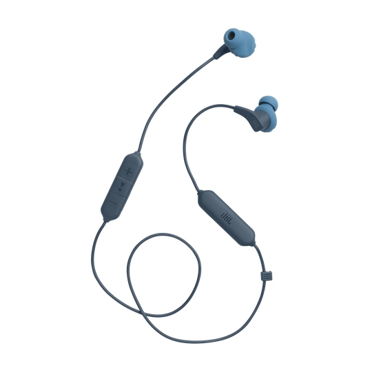 JBL Endurance Run 2 Wireless, Auriculares inalámbricos deportivos con micrófono, Bluetooth, 10h (Azul) · JBLENDURRUN2BTBLU