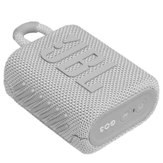 JBL Go 3, Altavoz portátil Inalámbrico, Bluetooth, 5h, Blanco · JBLGO3WHTAM