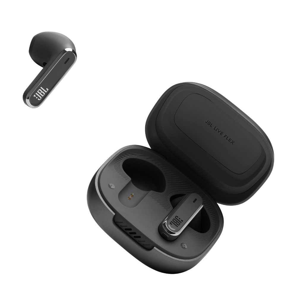 JBL Live Flex, Auriculares inalámbricos Bluetooth con micrófono, ANC, 40h (Negro) · JBLLIVEFLEXBLKAM